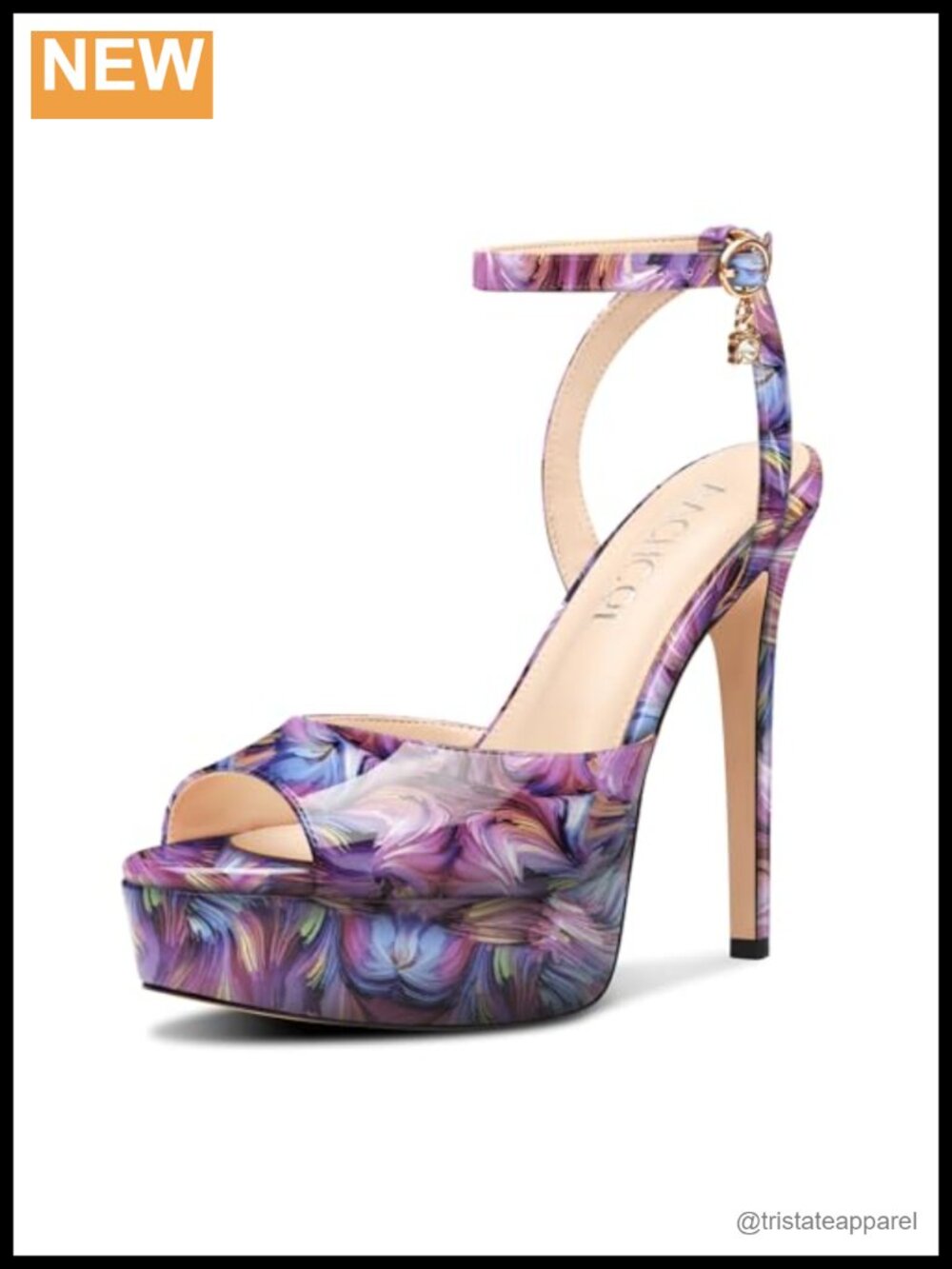 Platform Stiletto Heel Sandals Peep Toe Ankle Strap Slingback Dress Shoes